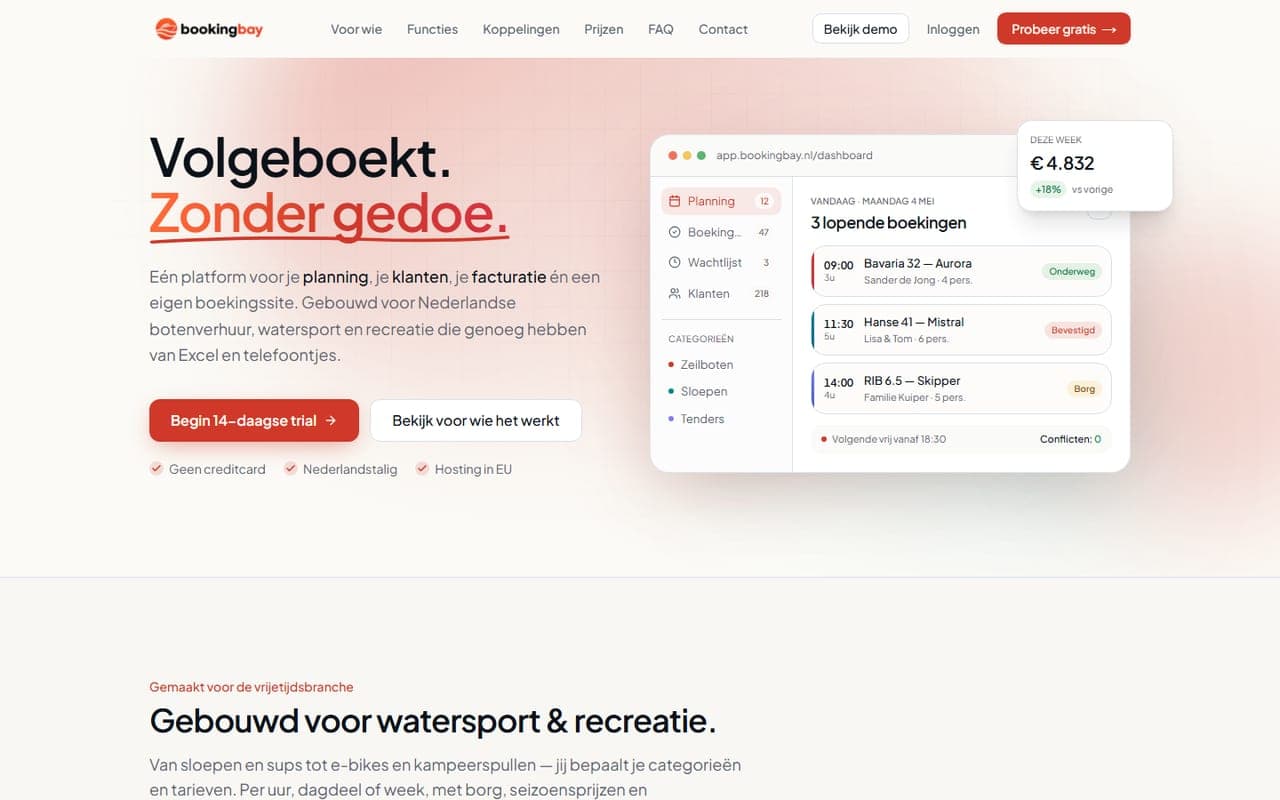 Schermafbeelding van BookingBay